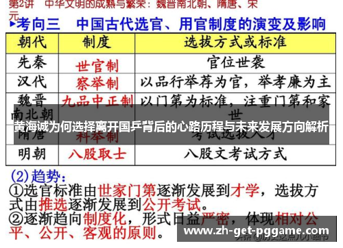 黄海诚为何选择离开国乒背后的心路历程与未来发展方向解析